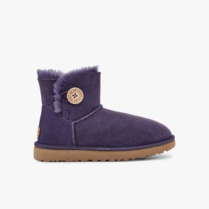 Ugg Mini Bailey Button II Women Classic Boots Purple (0681RQATG)